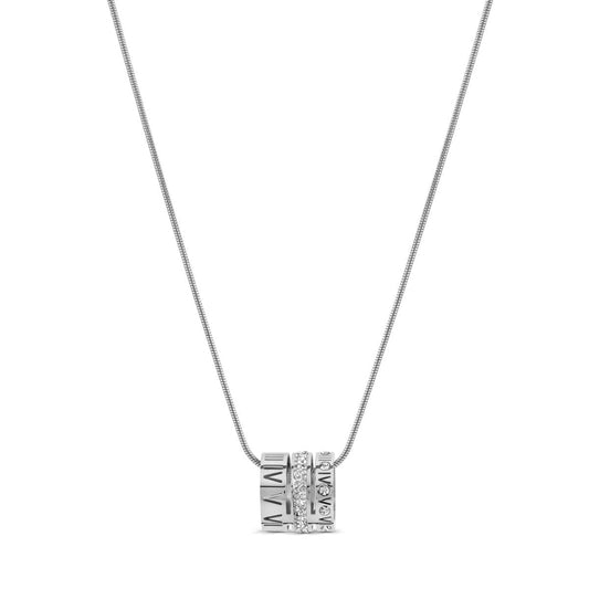 Colar Aro Triplo Algarismo Romano - Prata Colar Aro Triplo Algarismo Romano Banhado em Ouro 18k Minha loja Prata