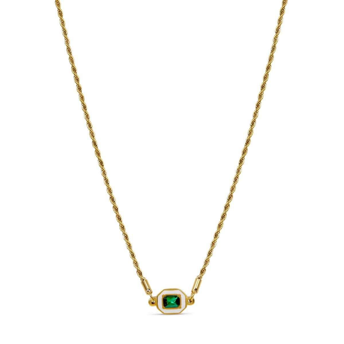 Colar Aura Esmeralda Banhado em Ouro 18K Colar Aura Esmeralda Banhado em Ouro 18K Minha loja Ouro