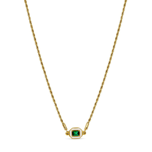 Colar Aura Esmeralda Banhado em Ouro 18K Colar Aura Esmeralda Banhado em Ouro 18K Minha loja Ouro