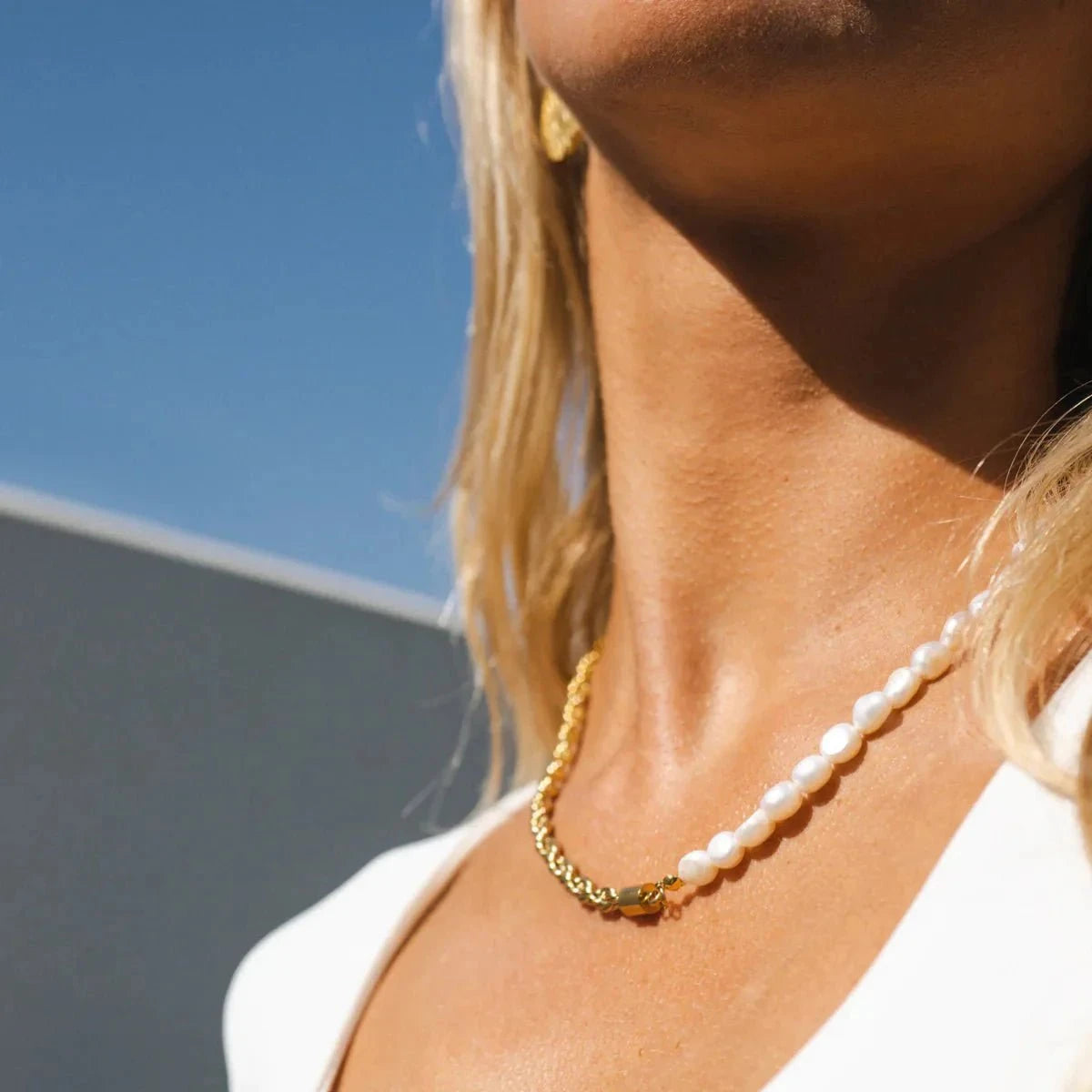 Colar Baiano Com Pérolas Banhado em Ouro 18k Colar Baiano Com Pérolas Banhado em Ouro 18k Minha loja