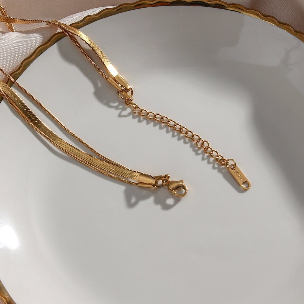 Colar Celina Trio Camadas Malha Banhado em Ouro 18K Colar Celine Trio Camadas Malha Banhado em Ouro 18K Minha loja