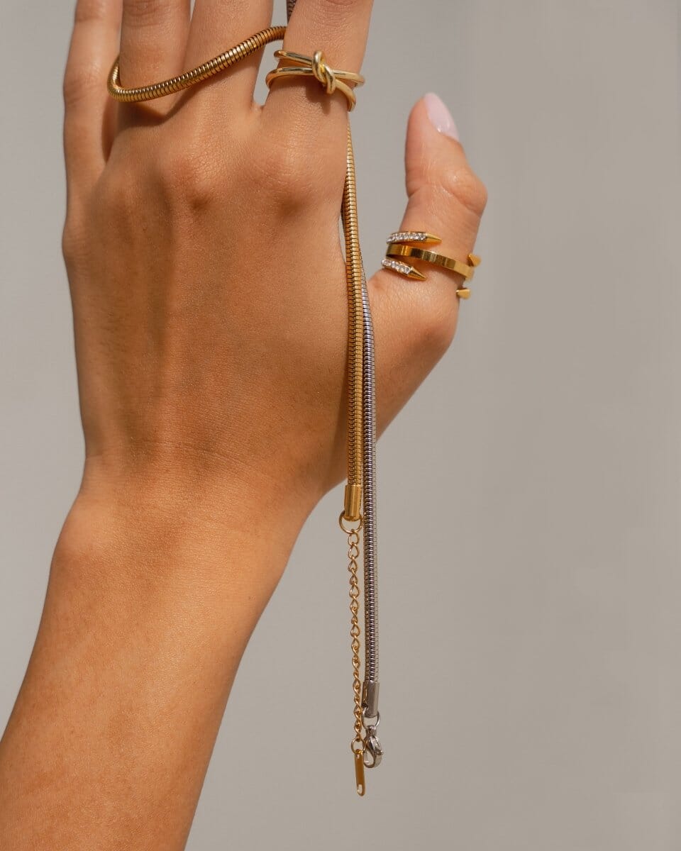 Colar Contraste Malha Banhado em Ouro 18K Colar Contraste Malha Banhado em Ouro 18K Minha loja