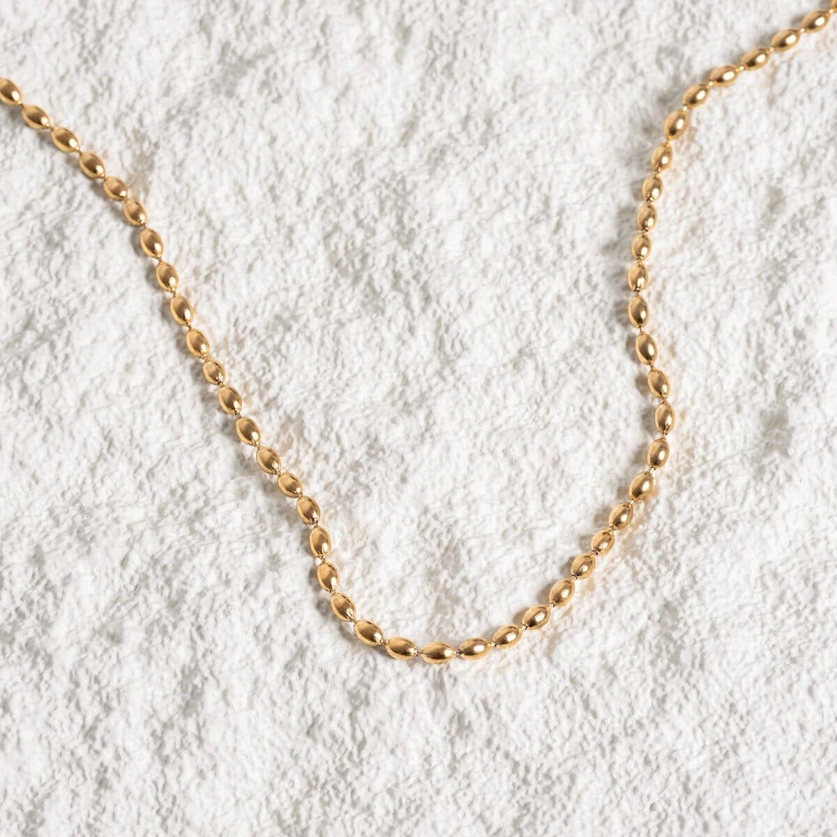 Colar Corrente Esferas Banhado em Ouro 18K Colar Minha loja