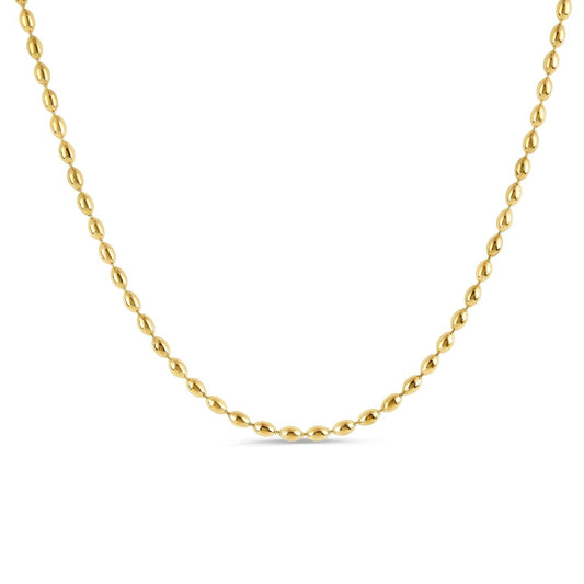 Colar Corrente Esferas Banhado em Ouro 18K Colar Minha loja Ouro