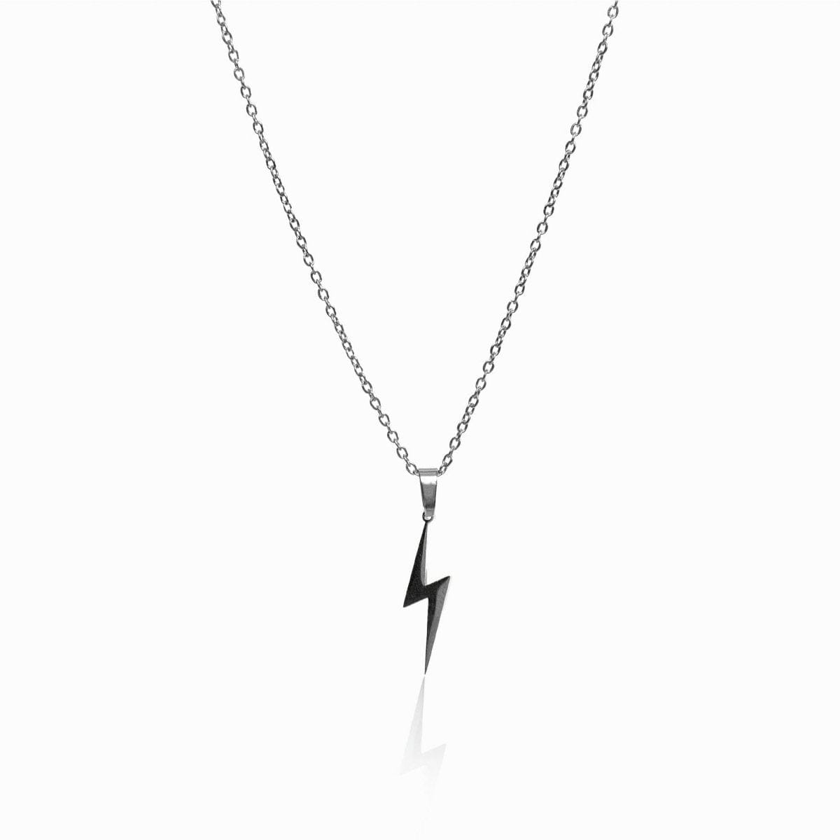 Colar Energia Pingente Raio - Prata Colar Energia Pingente Raio Banhado em Ouro 18K - Prata Minha loja 45cm