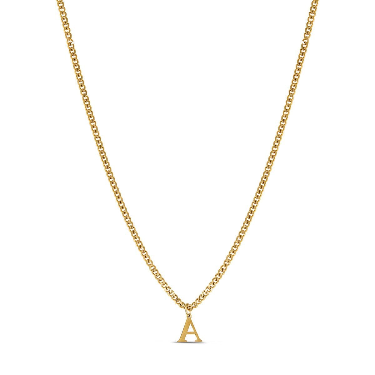 Colar Letra Inicial Chain Banhado em Ouro 18K Colar Letra Inicial Chain Banhado em Ouro 18K Minha loja Ouro A