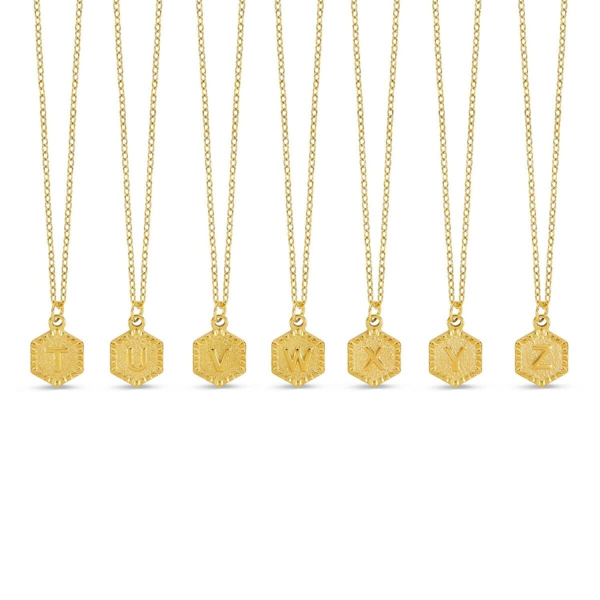 Colar Letra Inicial Hex Banhado em Ouro 18K Colar Letra Inicial Hex Banhado em Ouro 18K Minha loja