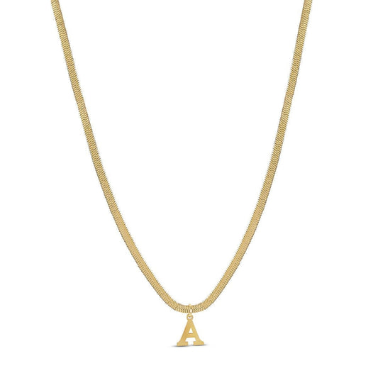 Colar Letra Inicial Malha Banhado em Ouro 18K Colar Letra Inicial Malha Banhado em Ouro 18K Minha loja Ouro A
