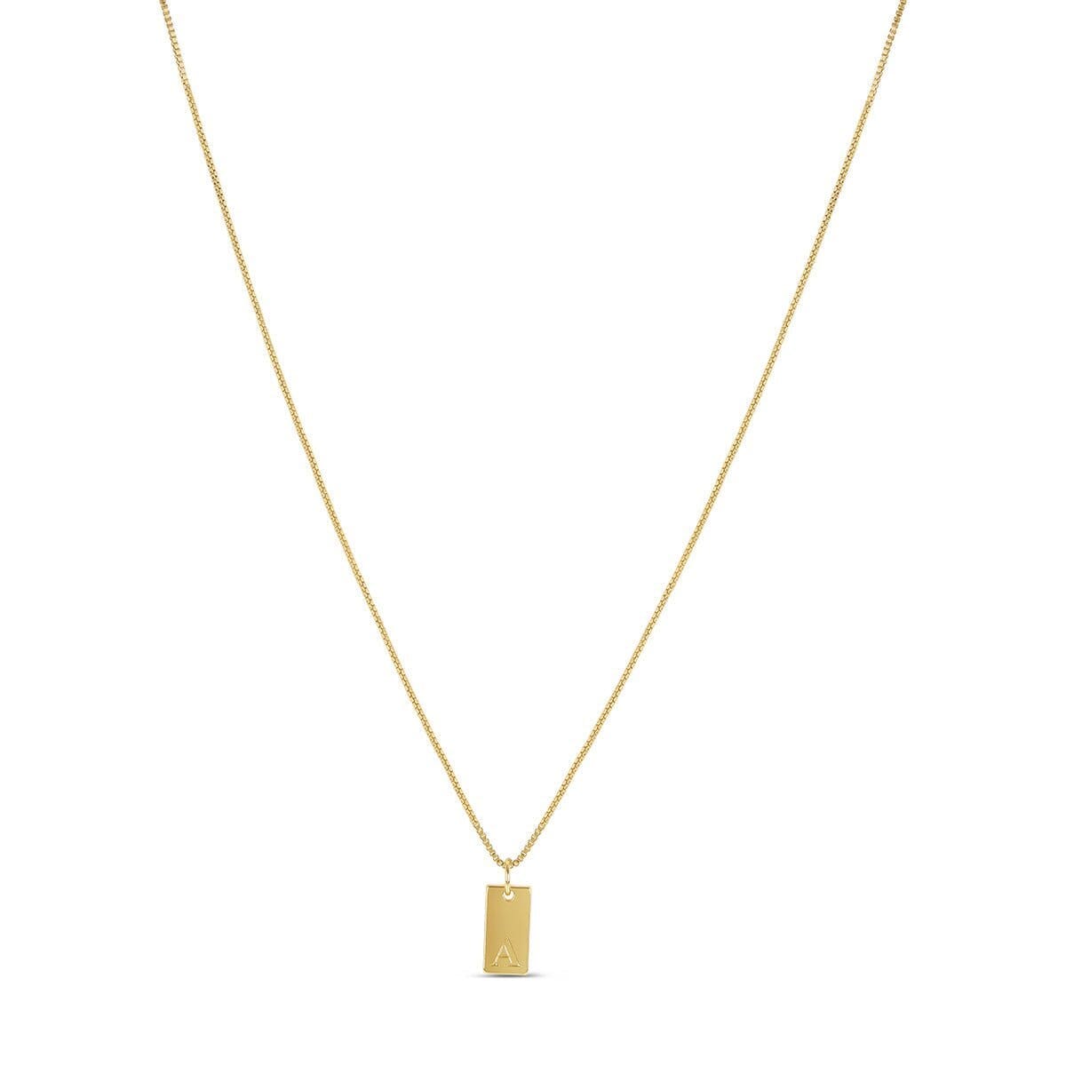 Colar Letra Inicial Minimal Banhado em Ouro 18K Colar Letra Inicial Minimal Banhado em Ouro 18K Minha loja Ouro A