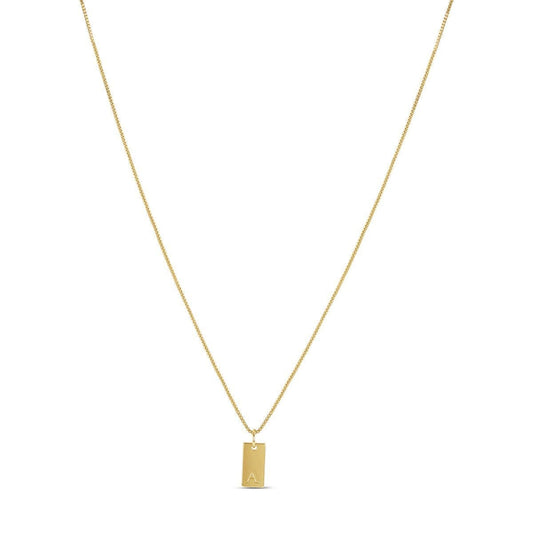Colar Letra Inicial Minimal Banhado em Ouro 18K Colar Letra Inicial Minimal Banhado em Ouro 18K Minha loja Ouro A