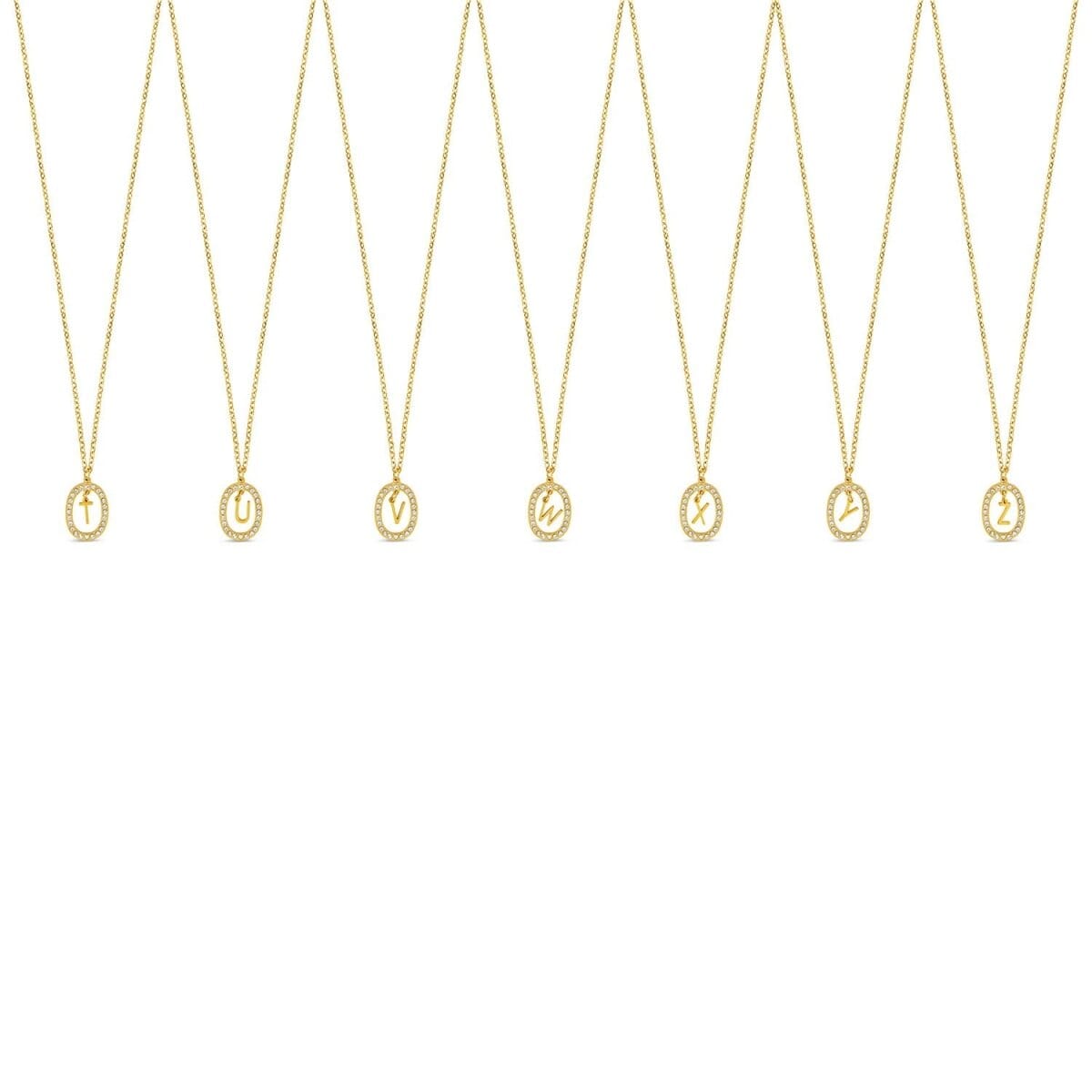 Colar Letra Inicial Prism Banhado em Ouro 18K Colar Letra Inicial Prism Banhado em Ouro 18K Minha loja