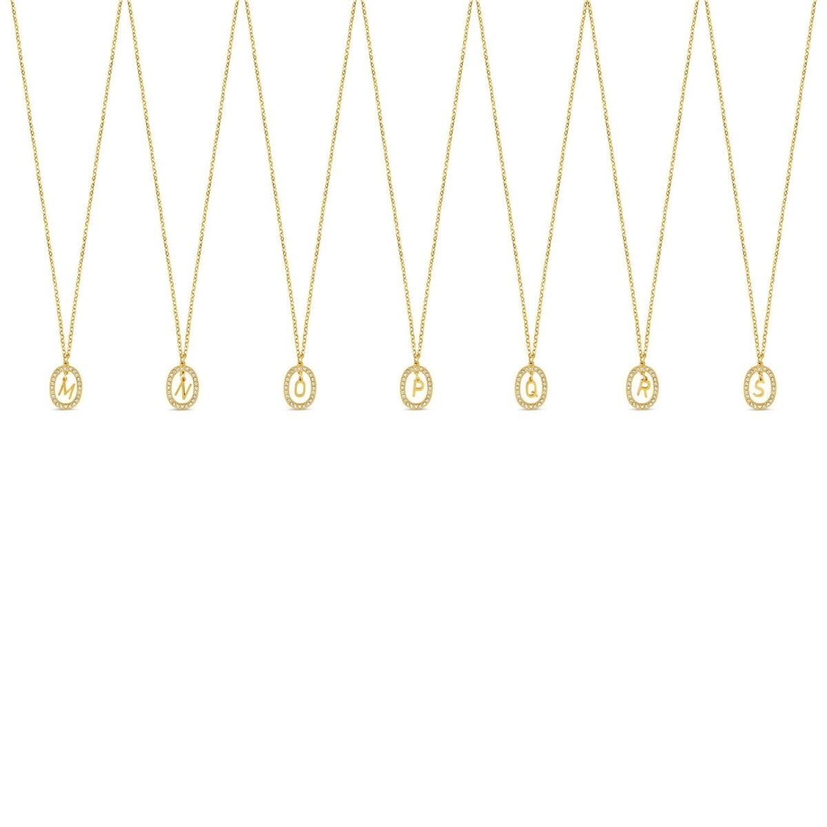 Colar Letra Inicial Prism Banhado em Ouro 18K Colar Letra Inicial Prism Banhado em Ouro 18K Minha loja