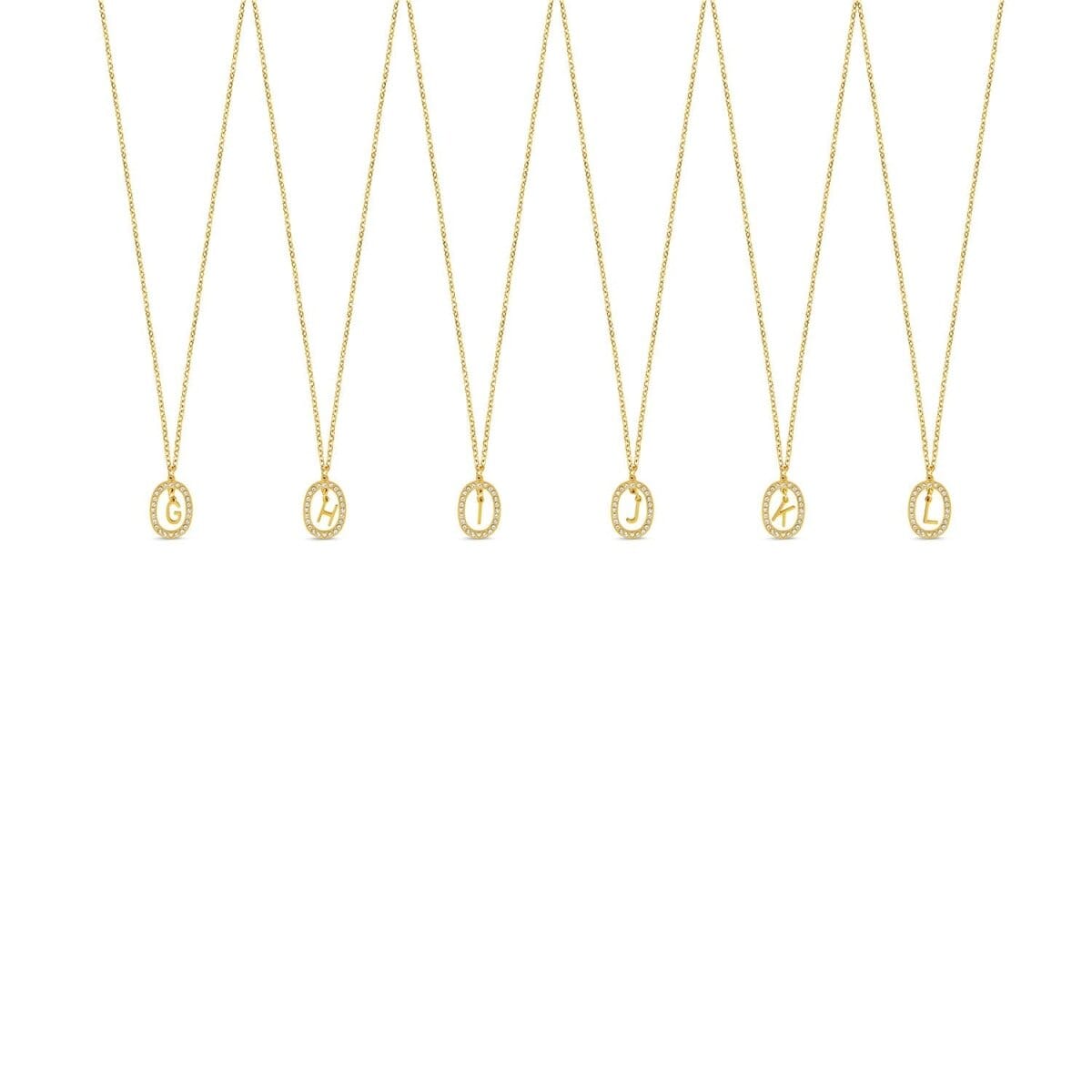 Colar Letra Inicial Prism Banhado em Ouro 18K Colar Letra Inicial Prism Banhado em Ouro 18K Minha loja