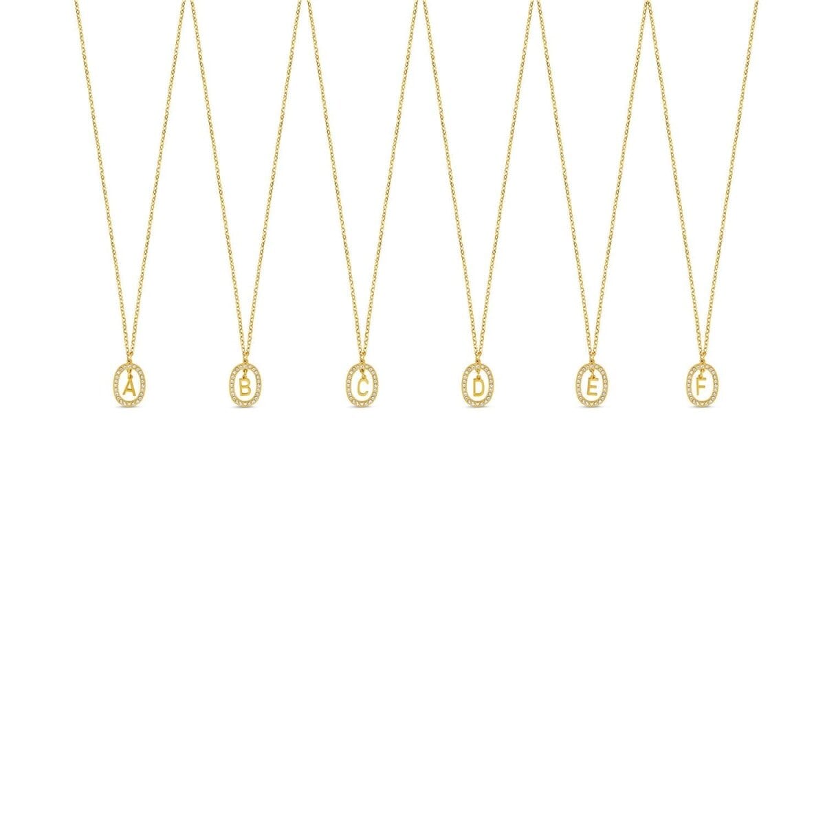 Colar Letra Inicial Prism Banhado em Ouro 18K Colar Letra Inicial Prism Banhado em Ouro 18K Minha loja