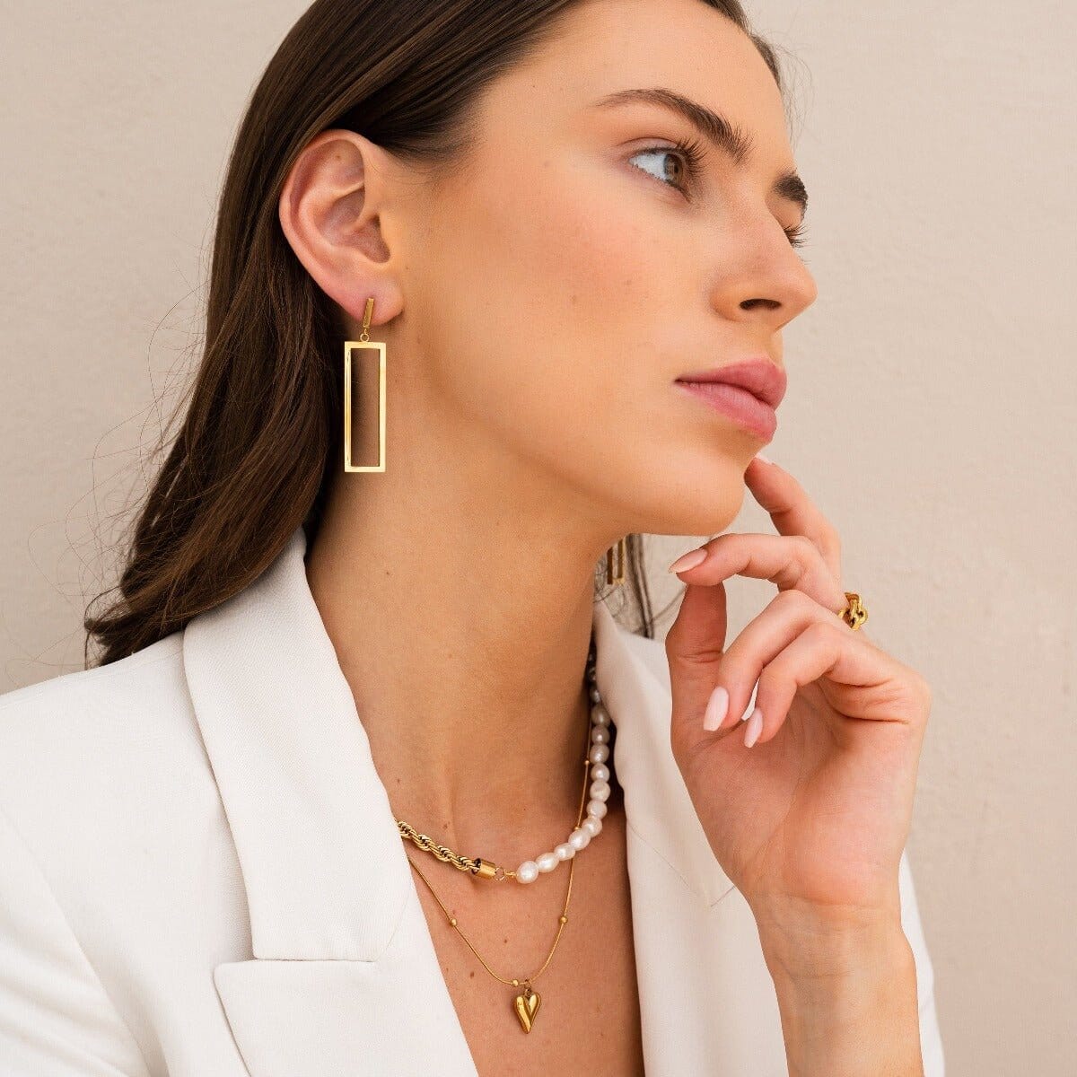 Colar Life Love Coração Banhado em Ouro 18K Colar Life Love Coração Banhado em Ouro 18K Minha loja