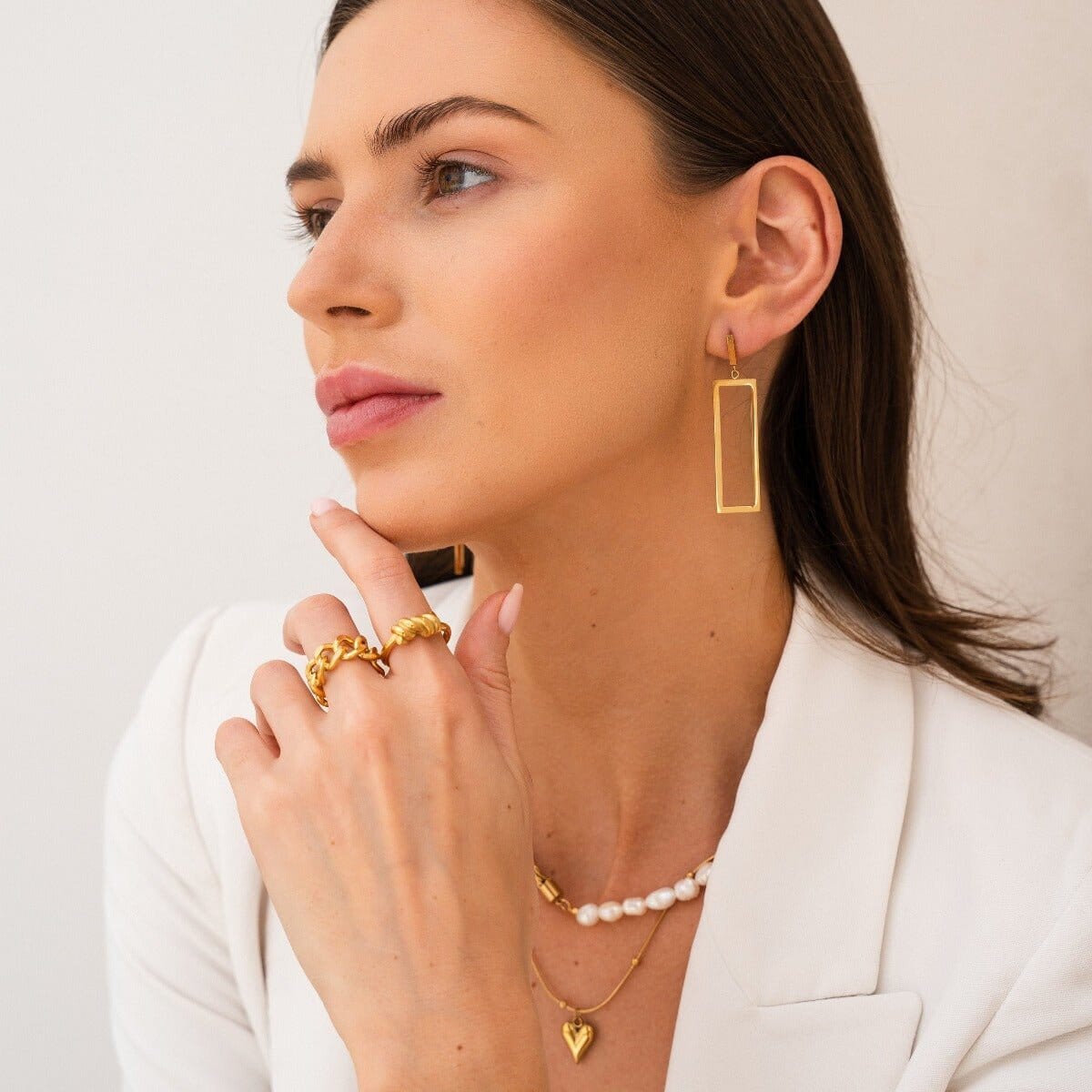 Colar Life Love Coração Banhado em Ouro 18K Colar Life Love Coração Banhado em Ouro 18K Minha loja