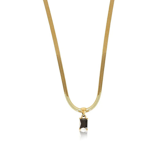 Colar Malha Pingente Riviera Banhado em Ouro 18k Colar Malha Pingente Riviera Banhado em Ouro 18k Minha loja Ouro