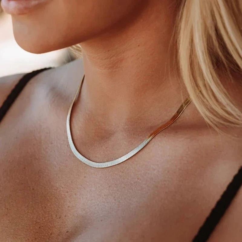 Colar Malha Snake Dourado Banhado em Ouro 18K Colar Malha Snake Dourado Banhado em Ouro 18K Minha loja