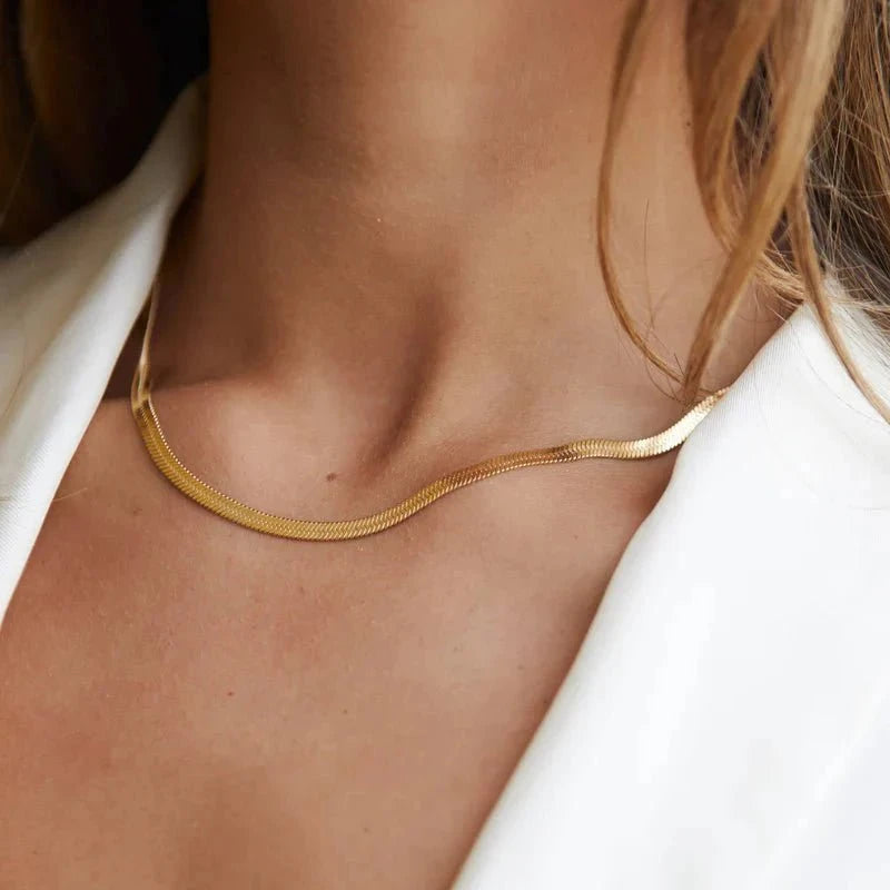 Colar Malha Snake Dourado Banhado em Ouro 18K Colar Malha Snake Dourado Banhado em Ouro 18K Minha loja