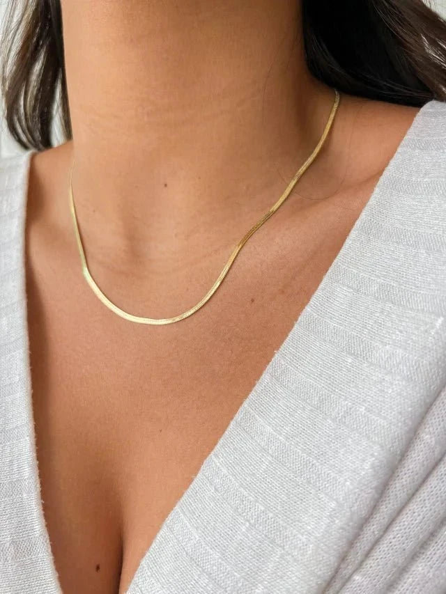 Colar Malha Snake Fina 2mm Banhado em Ouro 18k Colar Malha Snake Fina 2mm Banhado em Ouro 18k Minha loja