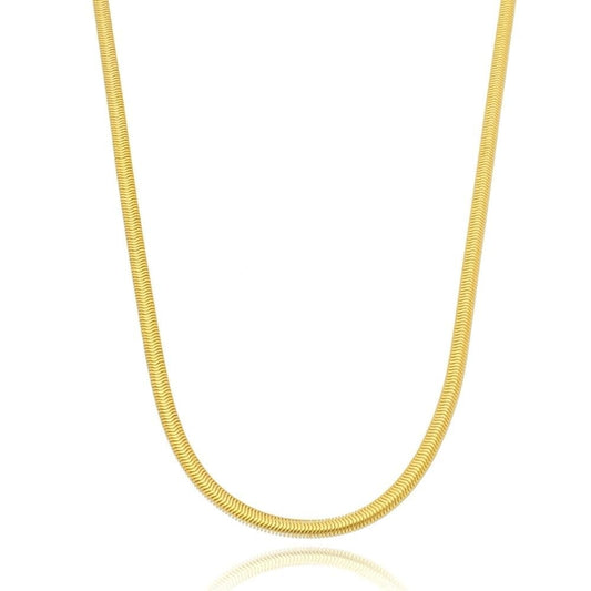 Colar Malha Snake Fina 2mm Banhado em Ouro 18k Colar Malha Snake Fina 2mm Banhado em Ouro 18k Minha loja Ouro