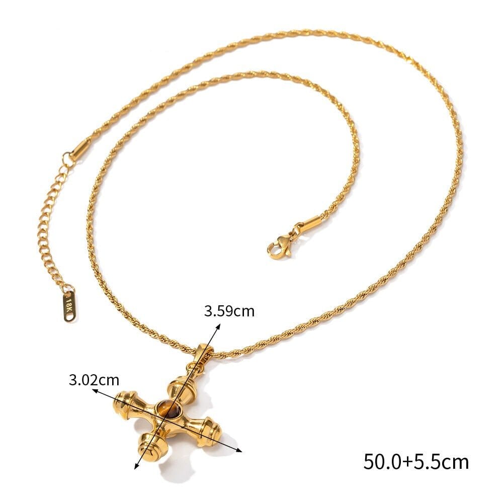 Colar Olho de Tigre Banhado em Ouro 18k Colar Olho de Tigre Banhado em Ouro 18k Minha loja
