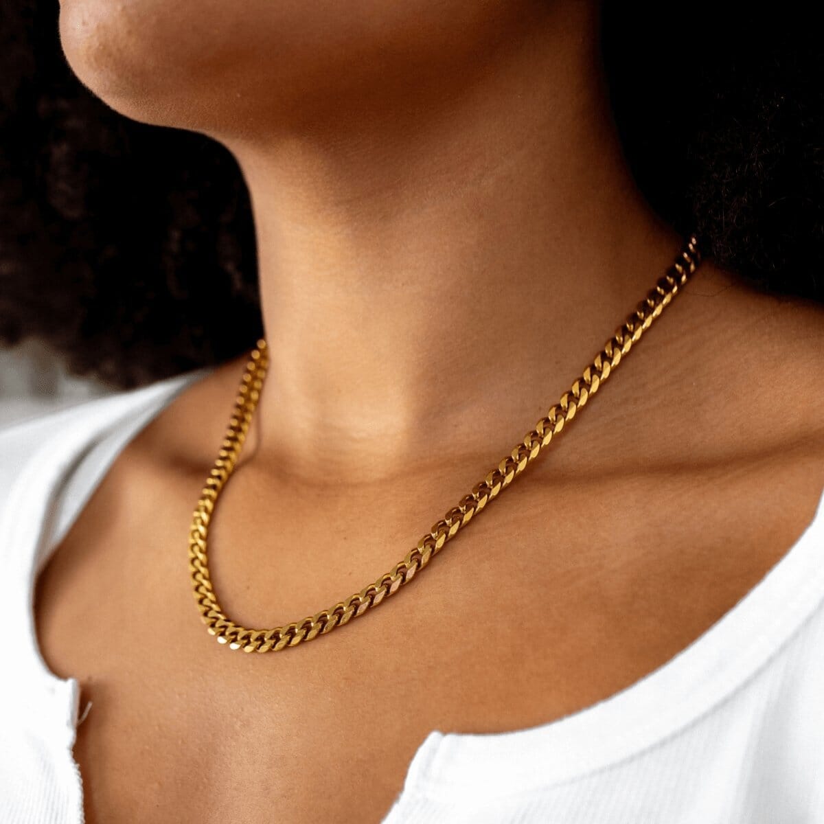 Colar Selenza Corrente Cubana Banhado em Ouro 18K Colar Selenza Corrente Cubana Banhado em Ouro 18K Minha loja