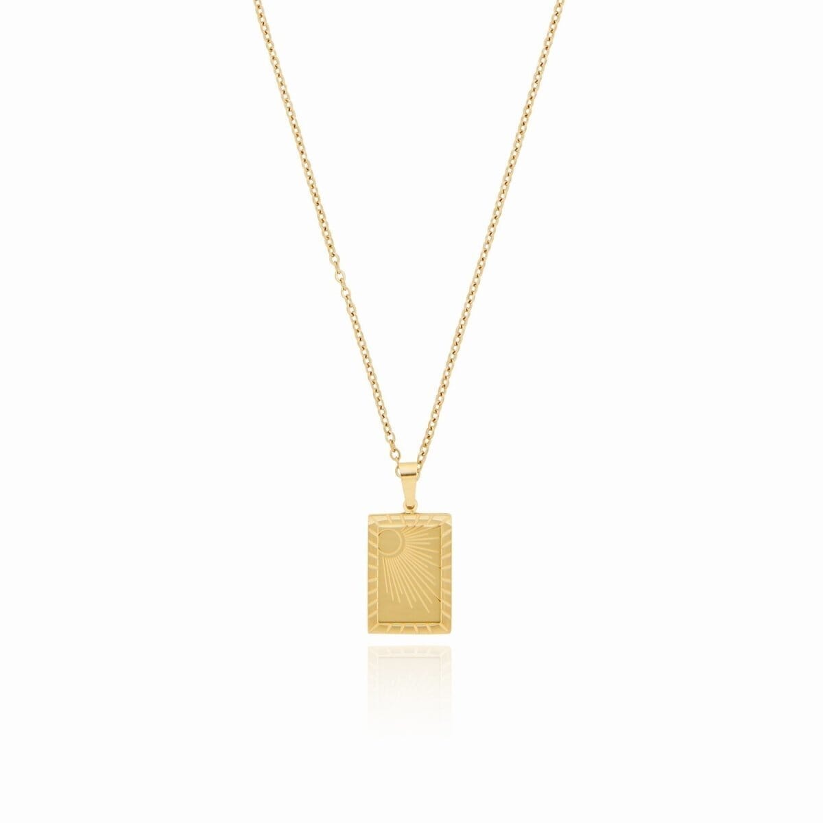 Colar Sunrise Pingente Nascer do Sol Banhado em Ouro 18K Colar Sunrise Pingente Nascer do Sol Banhado em Ouro 18K Minha loja 42cm