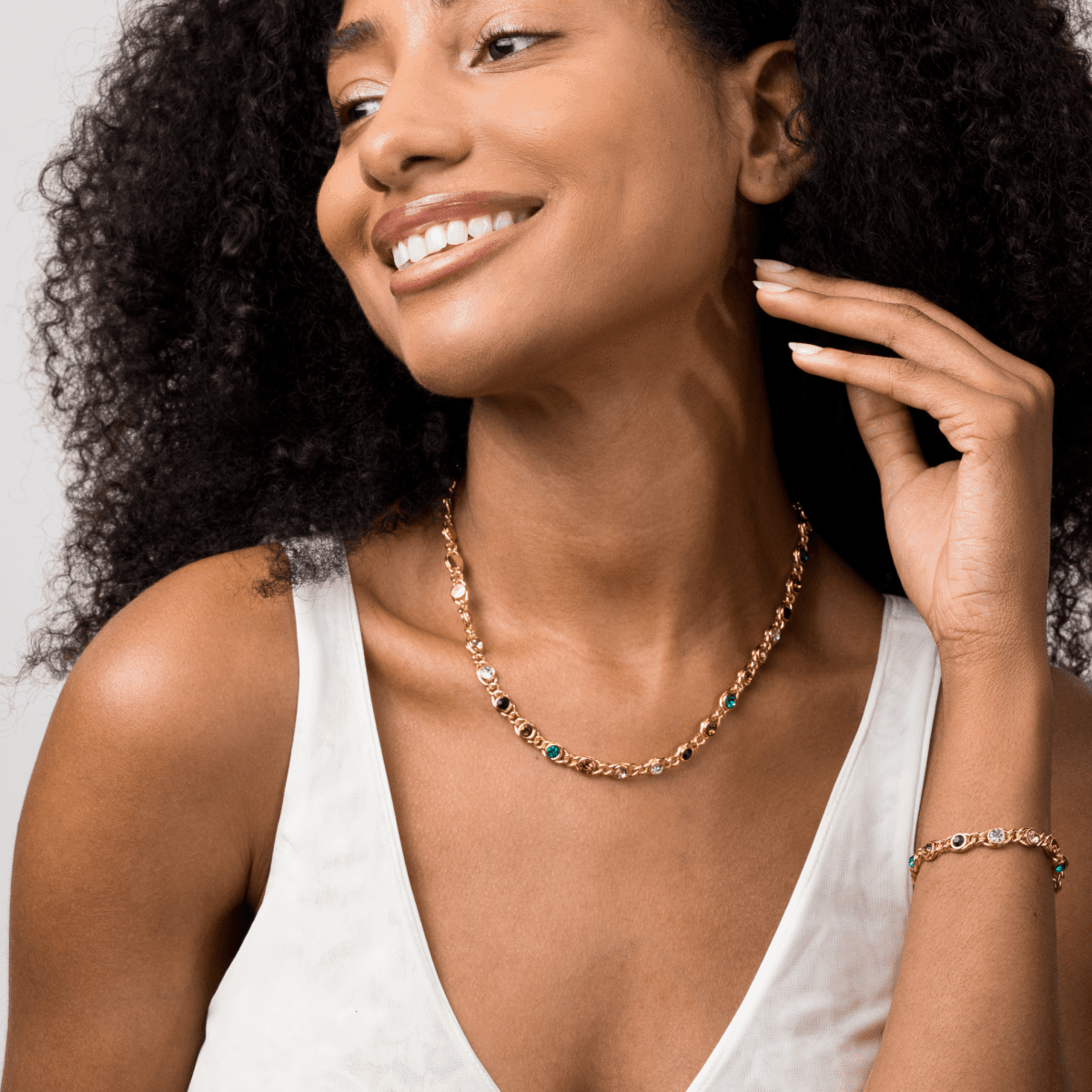 Conjunto Chloé Banhado em Ouro 18k Conjunto Chloé Banhado em Ouro 18k Minha loja