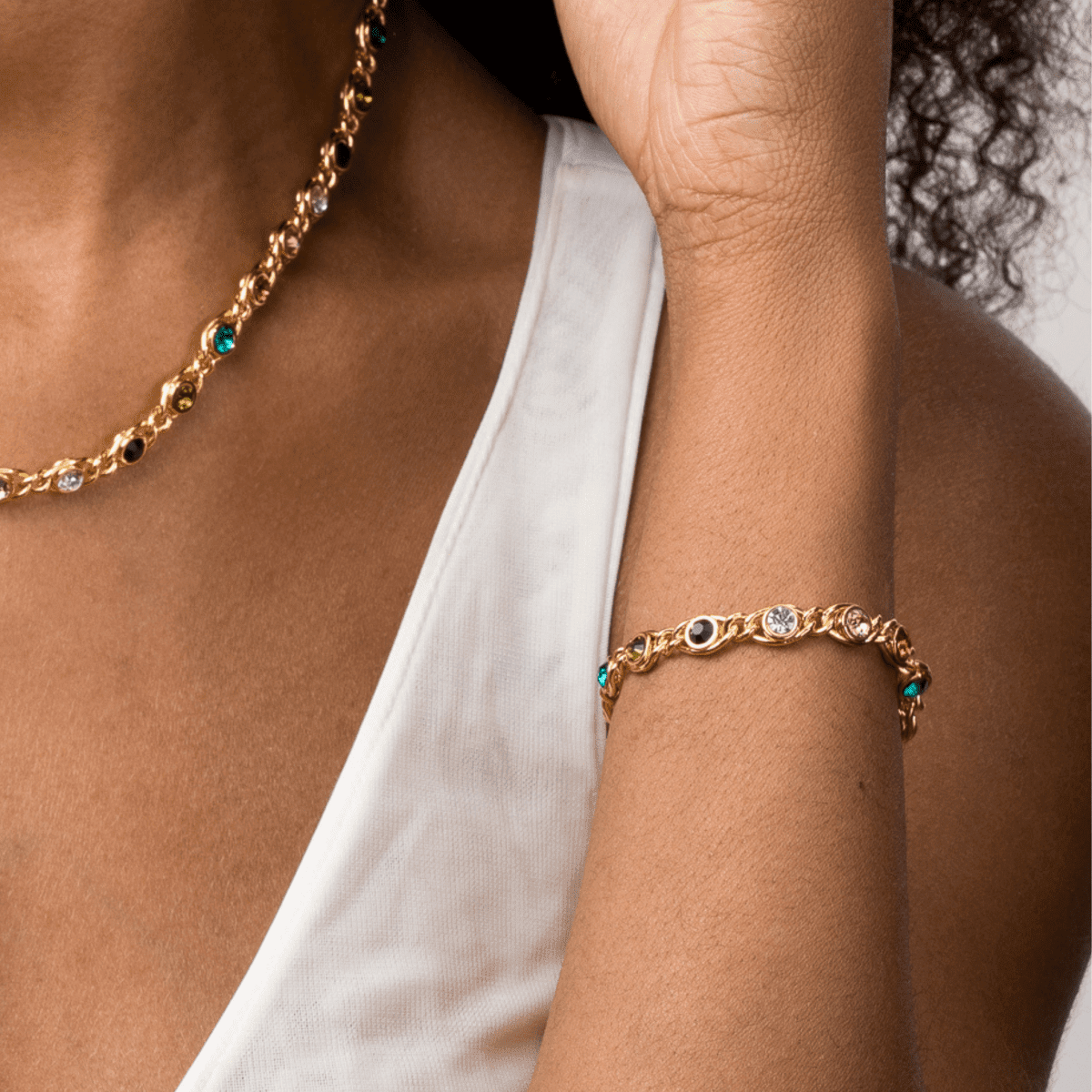 Conjunto Chloé Banhado em Ouro 18k Conjunto Chloé Banhado em Ouro 18k Minha loja