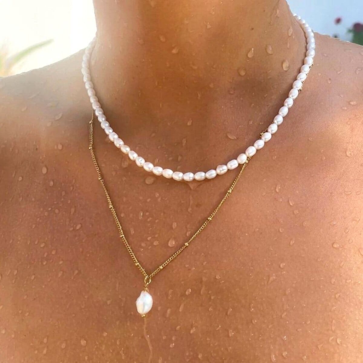 Mix Aloha Colar Duplo Banhado em Ouro 18k Mix Aloha Colar Duplo Banhado em Ouro 18k Minha loja