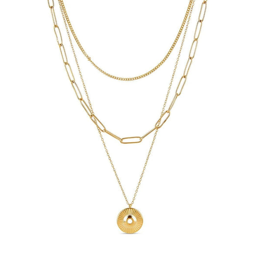Mix de Colares Cleópatra Banhado em Ouro 18K Mix de Colar Minha loja Ouro