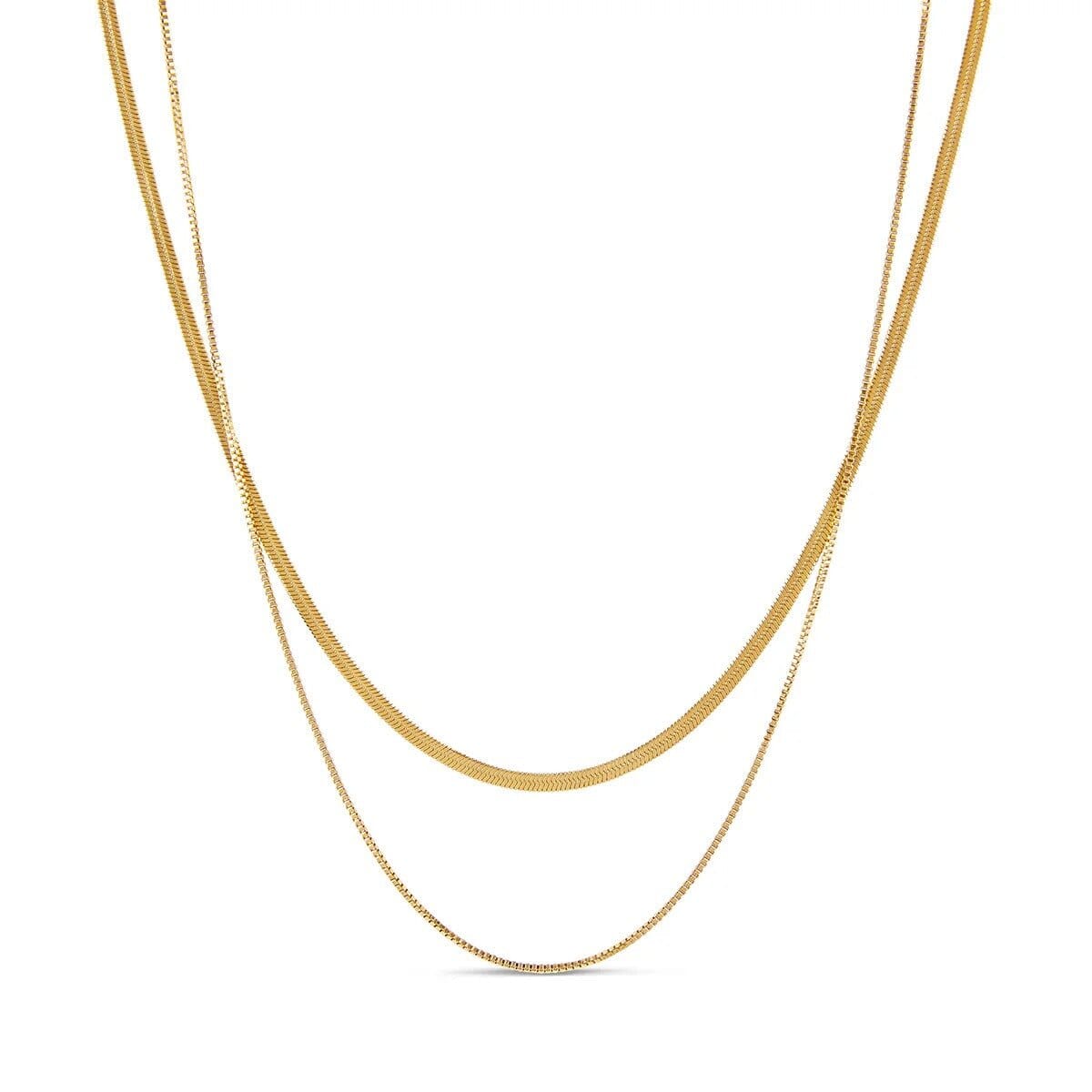 Mix de Colares Essentials Banhado em Ouro 18K Mix de Colar Minha loja Ouro