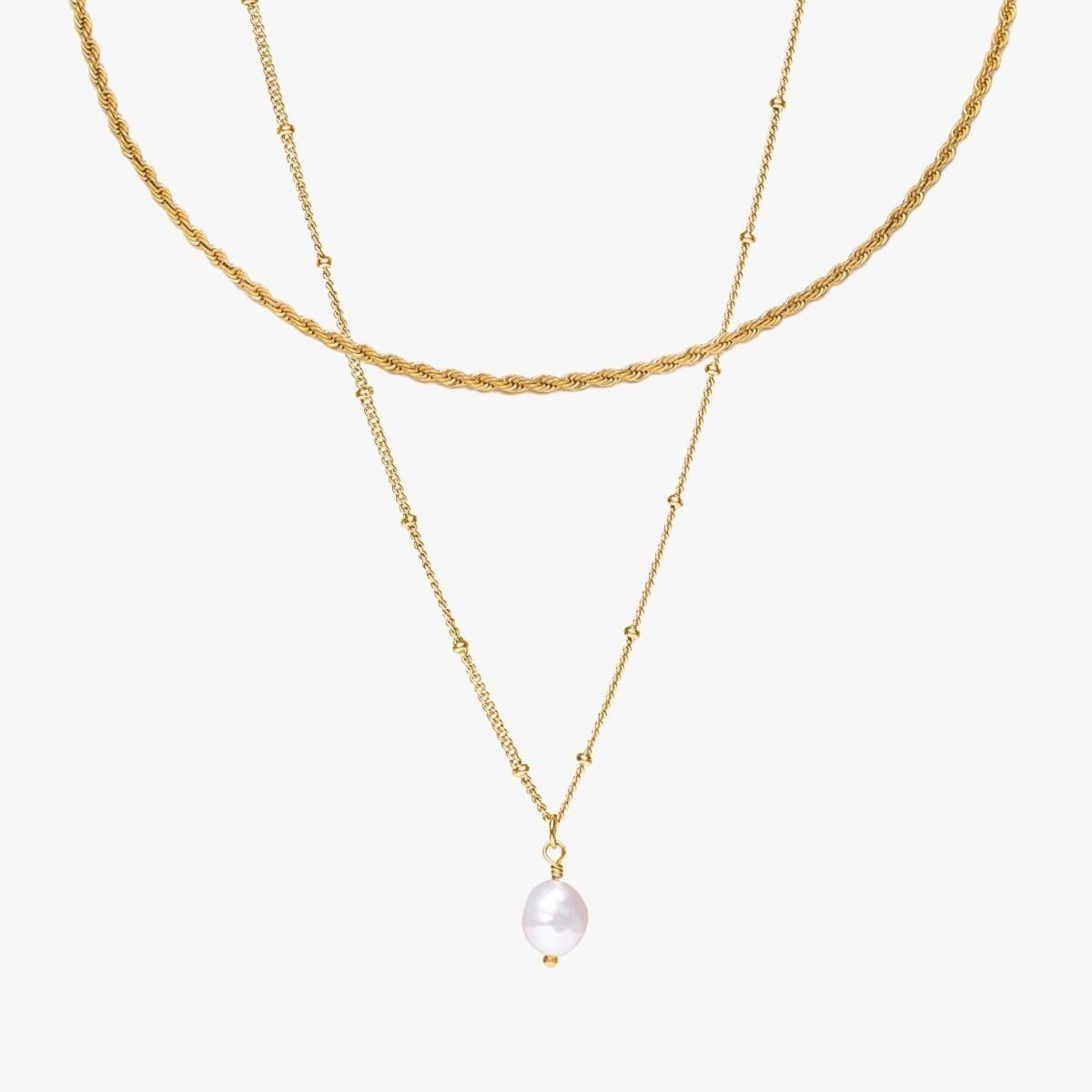 Mix Everyday Colar Duplo Banhado em Ouro 18k Mix Everyday Colar Duplo Banhado em Ouro 18k Minha loja