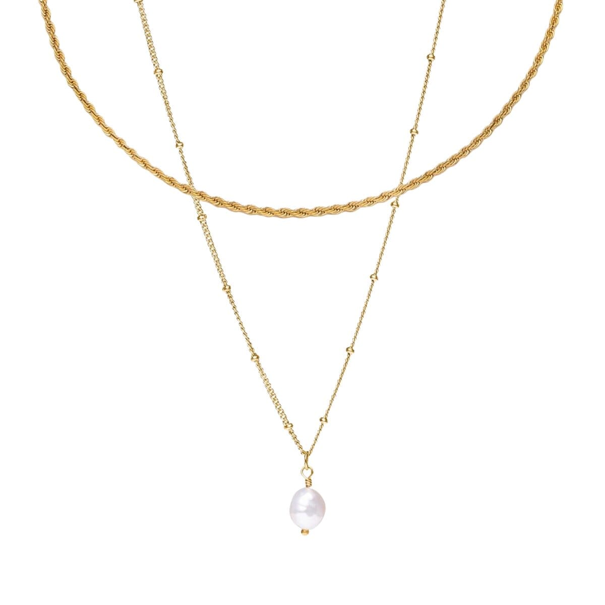 Mix Everyday Colar Duplo Banhado em Ouro 18k Mix Everyday Colar Duplo Banhado em Ouro 18k Minha loja Ouro