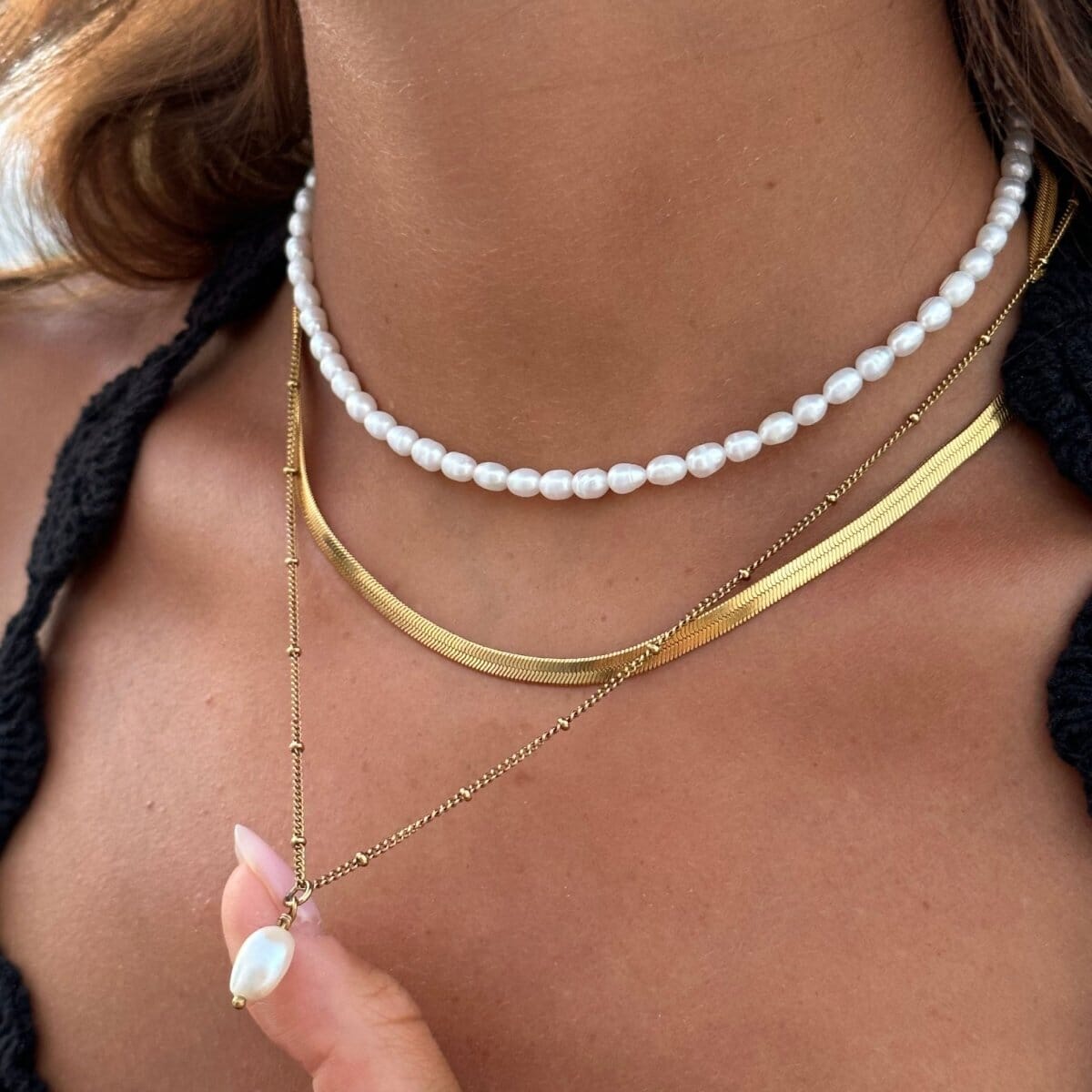Mix Noronha Colar Triplo Banhado em Ouro 18k Mix Noronha Colar Triplo Banhado em Ouro 18k Minha loja