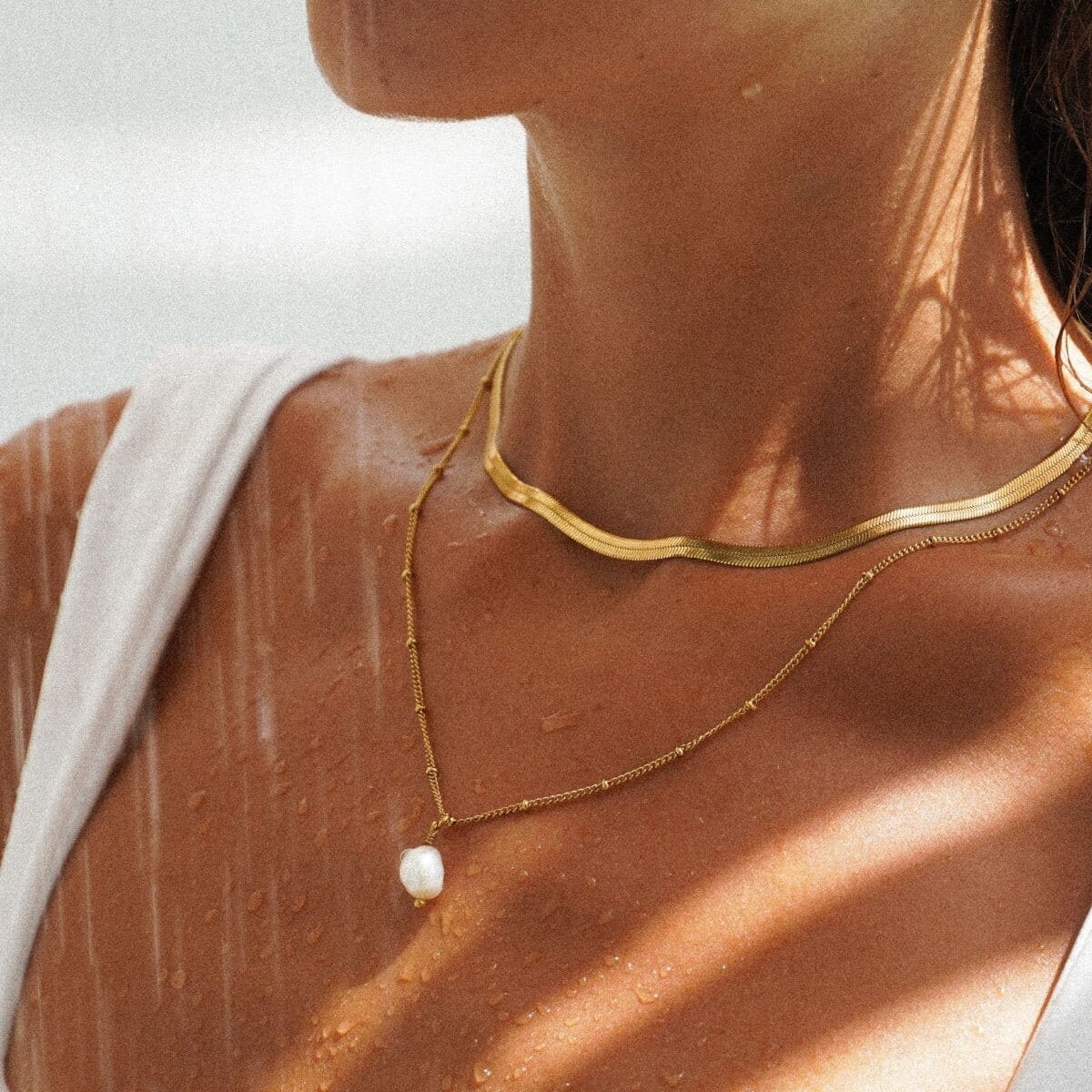 Mix Shine Colar Duplo Banhado em Ouro 18k Mix Shine Colar Duplo Banhado em Ouro 18k Minha loja