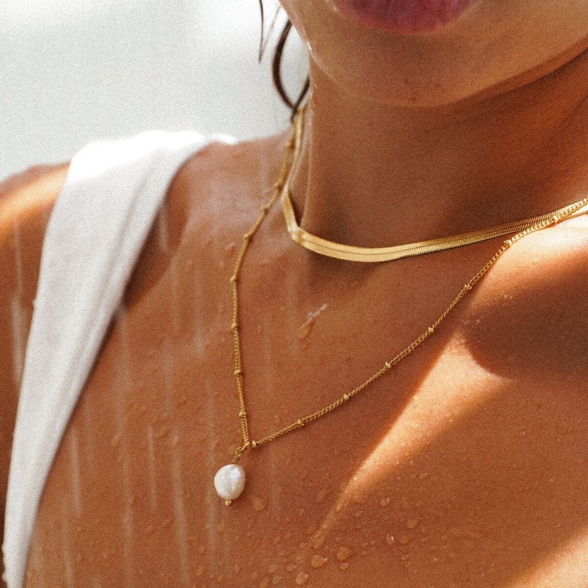 Mix Shine Colar Duplo Banhado em Ouro 18k Mix Shine Colar Duplo Banhado em Ouro 18k Minha loja
