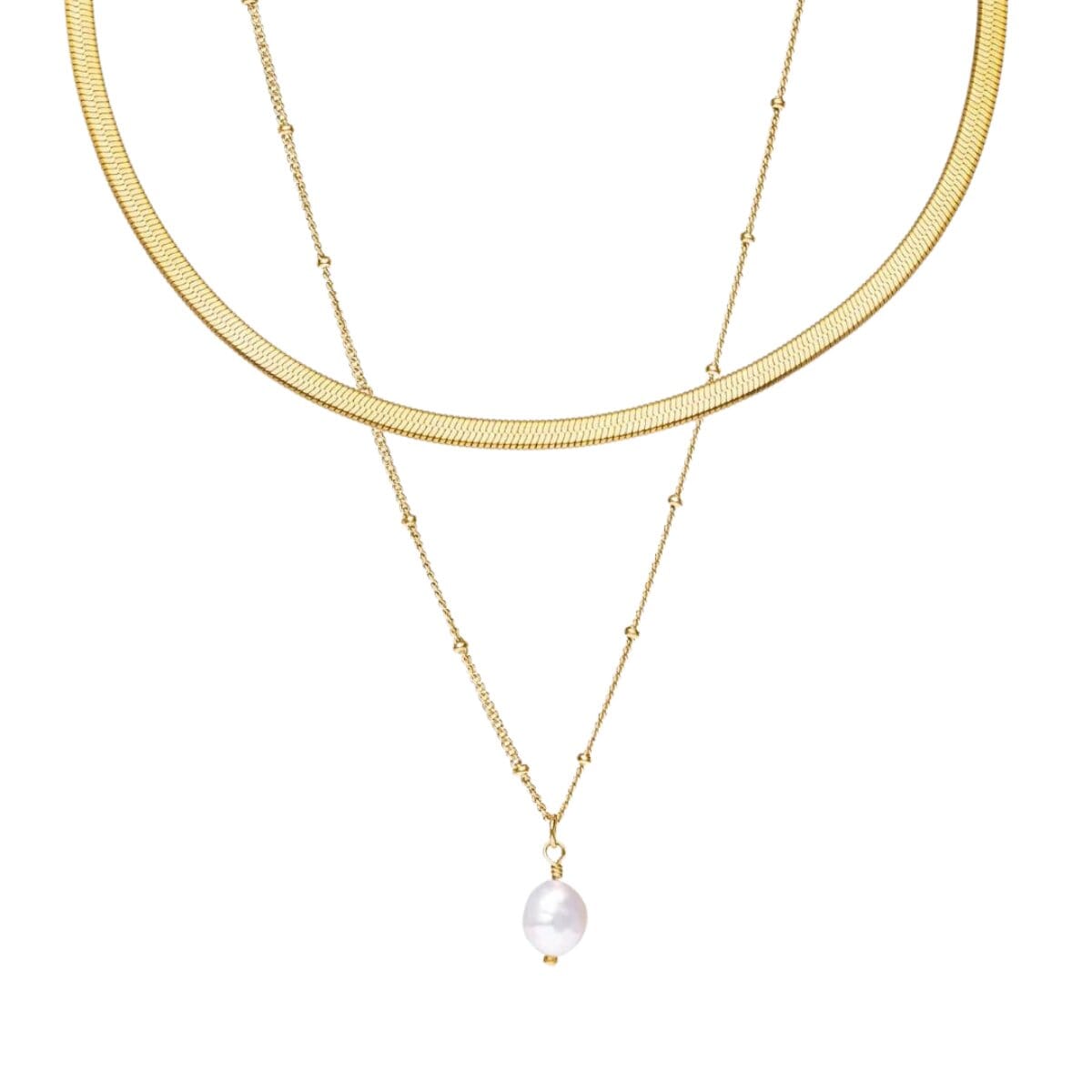 Mix Shine Colar Duplo Banhado em Ouro 18k Mix Shine Colar Duplo Banhado em Ouro 18k Minha loja Ouro