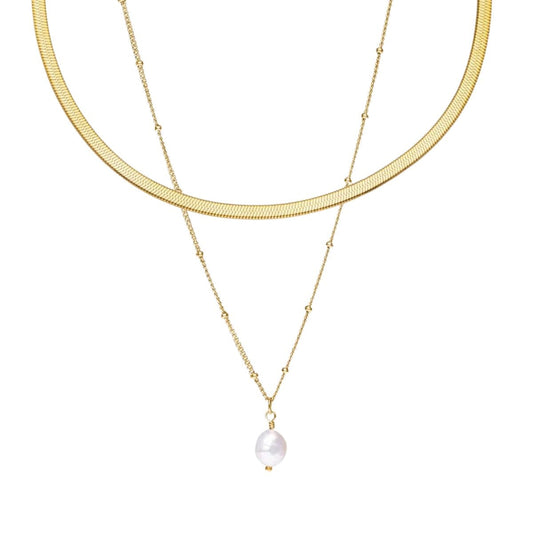 Mix Shine Colar Duplo Banhado em Ouro 18k Mix Shine Colar Duplo Banhado em Ouro 18k Minha loja Ouro