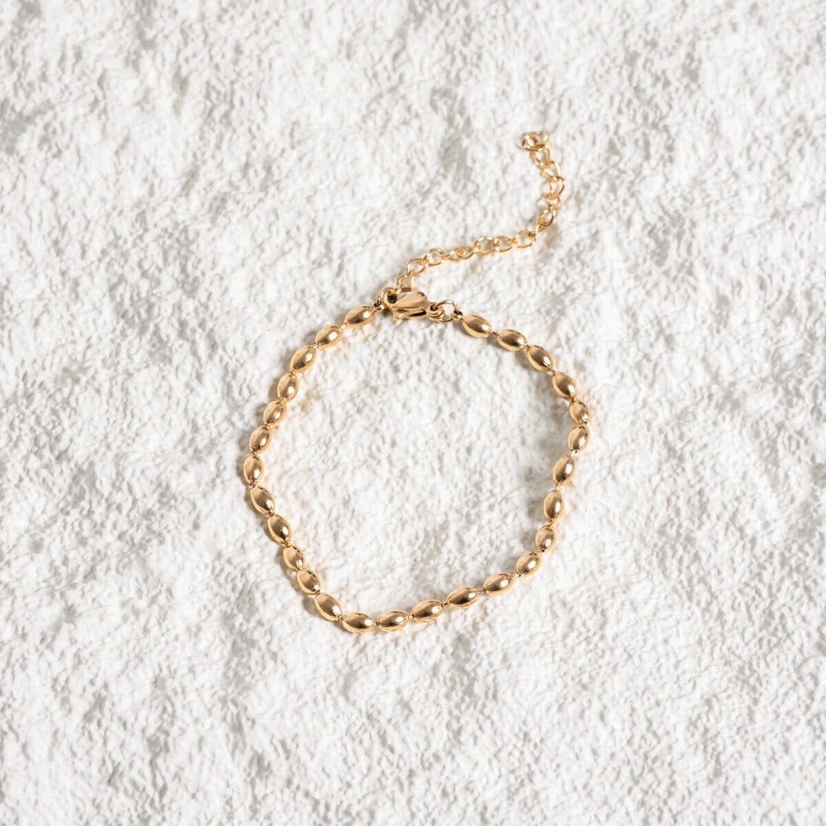 Pulseira Corrente Esferas Banhado em Ouro 18K Pulseira Minha loja