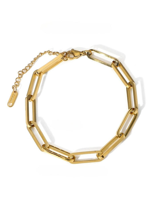 Pulseira Elos Celina Corrente Banhado em Ouro 18K Pulseira Elos Celina Corrente Banhado em Ouro 18K Minha loja Ouro