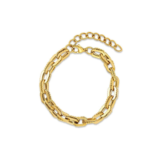 Pulseira Elos Chunky Banhado em Ouro 18k Pulseira Elos Chunky Banhado em Ouro 18k Minha loja Ouro