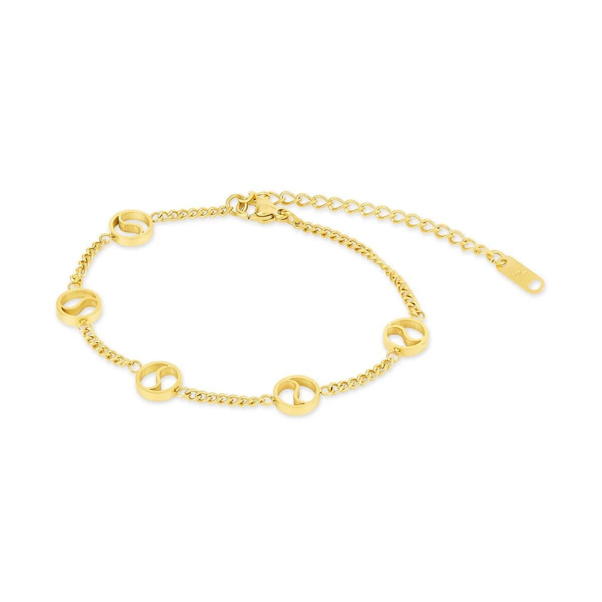 Pulseira Pingente Sierra Banhada em Ouro 18K Pulseira Minha loja Ouro