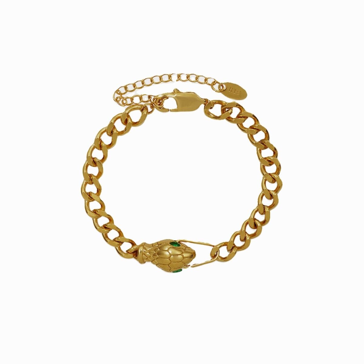 Pulseira Serpente Banhado em Ouro 18K Pulseira Serpente Banhado em Ouro 18K Minha loja 16cm