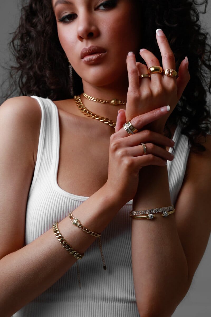 Pulseira Serpente Banhado em Ouro 18K Pulseira Serpente Banhado em Ouro 18K Minha loja