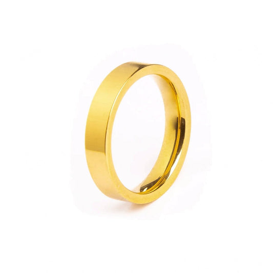 Aliança Quadrada Anatômica Banhado em Ouro 18K Aliança Quadrada Anatômica Banhado em Ouro 18K Minha loja Ouro 14 