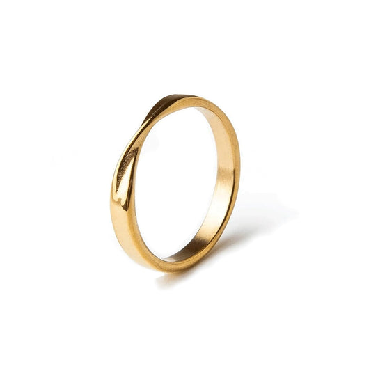 Aliança Torcida Banhado em Ouro 18K Aliança Torcida Banhado em Ouro 18K Minha loja Ouro 14 
