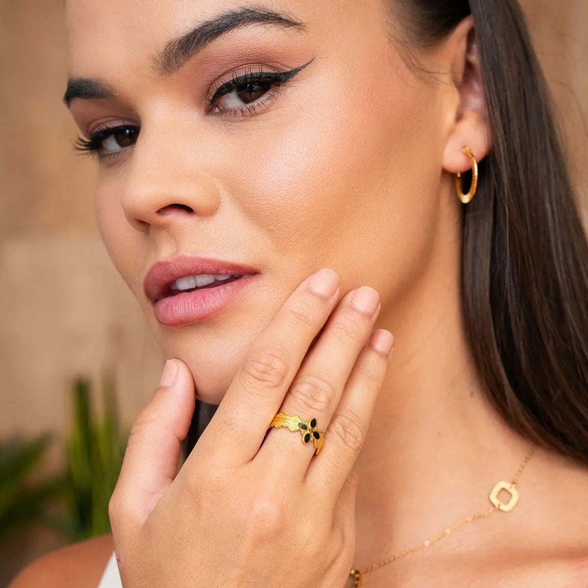 Anel Ajustável Blossom Banhado em Ouro 18K Anel Ajustável Blossom Banhado em Ouro 18K Minha loja 