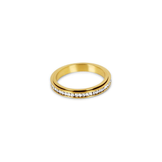 Anel Brilhante Rotativo Banhado em Ouro 18k Anel Brilhante Rotativo Banhado em Ouro 18k Minha loja Ouro 14 